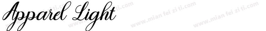 Apparel Light字体转换